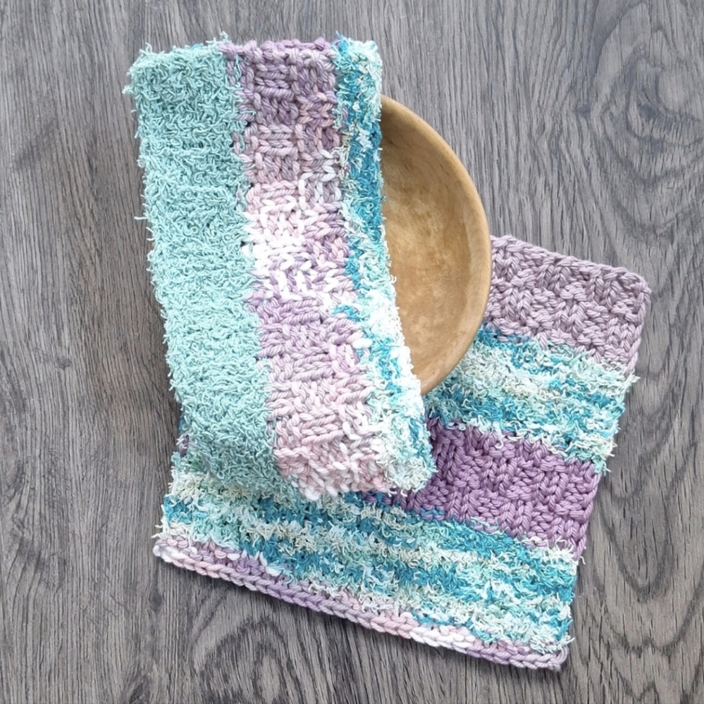 Scrubbing Stripes Dishcloth Set of 2